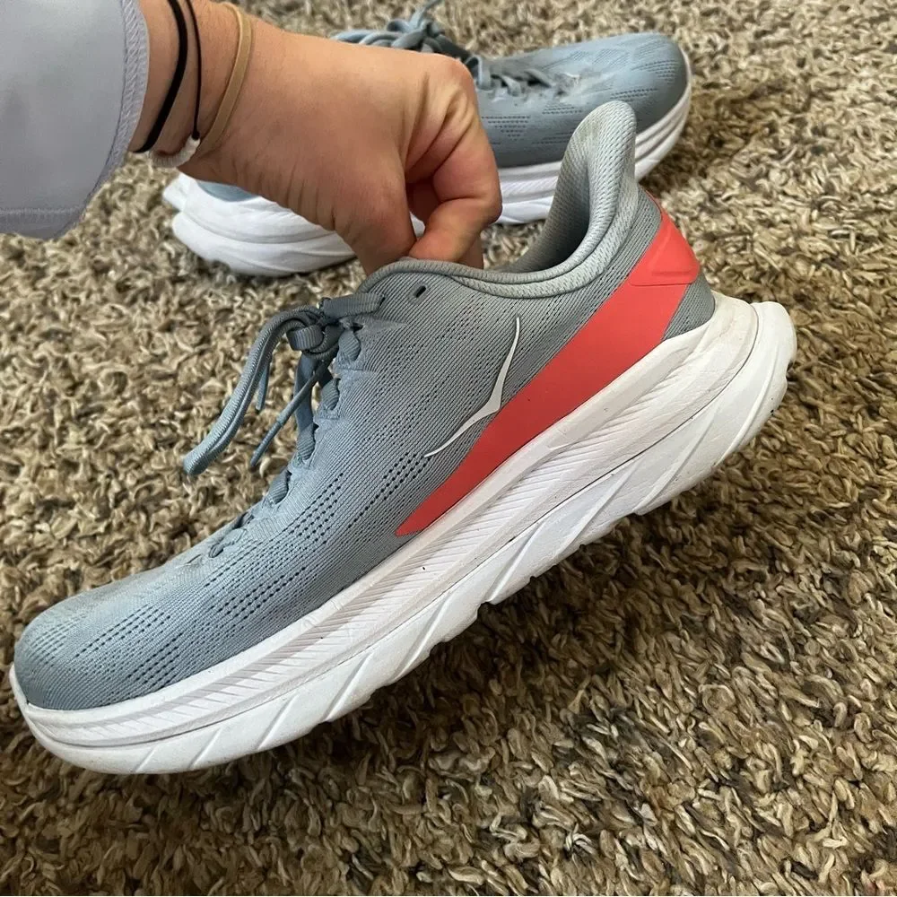 Hoka one one light blue sneakers size 9